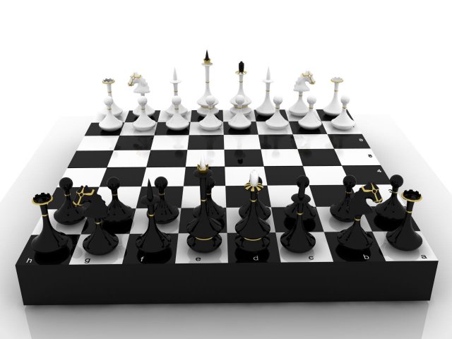chess 3D Model .c4d .max .obj .3ds .fbx .stl .blend 