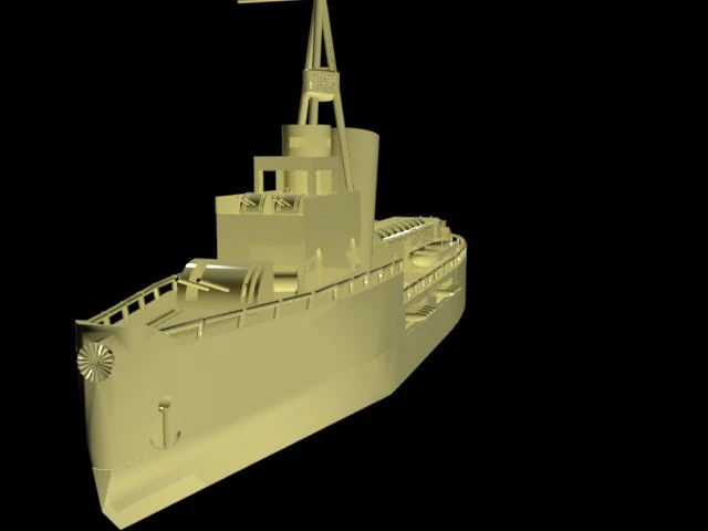 hashidate do cruzador Modelo 3D .c4d .max .obj .3ds .fbx .stl .blend 