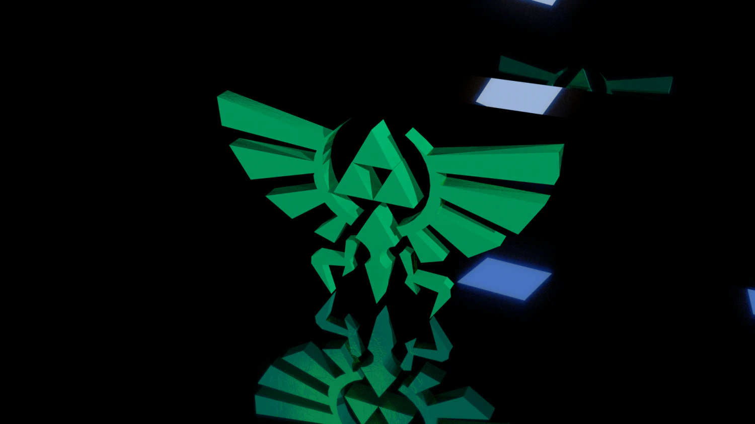 triforce no color for printing legend of zelda 3D Print Model .c4d .max .obj .3ds .fbx .stl .blend 
