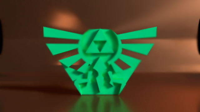 Download triforce no color for printing legend of zelda 3D Model