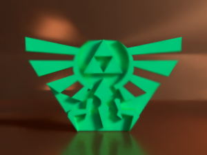 triforce no color for printing legend of zelda 3D Принт Модель