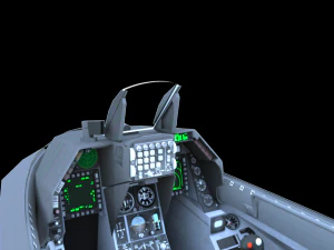 Кабіна f-16c 3D Модель