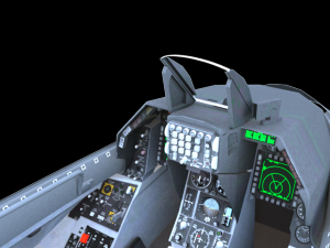 f-16c cockpit Modelo 3D
