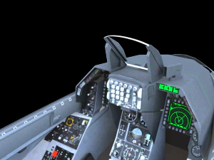 f-16c cockpit 3D Model