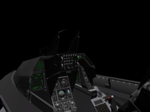 f-16c cockpit Modelo 3D
