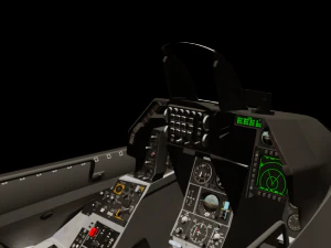 f-16c cockpit 3D Model