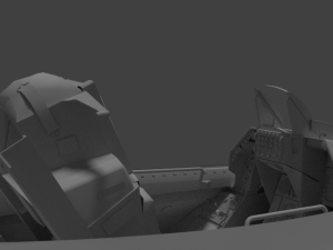 f-16c cockpit Modelo 3D