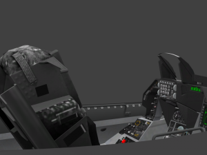 f-16c cockpit Modelo 3D