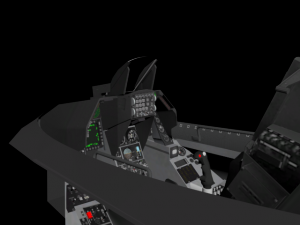 f-16c cockpit Modelo 3D
