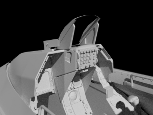 f-16c cockpit Modelo 3D