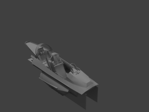 f-16c cockpit Modelo 3D