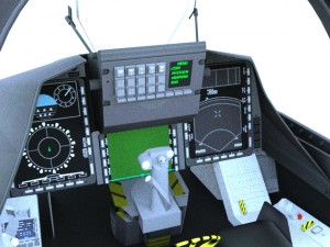 jas-39 gripen cockpit Modelo 3D