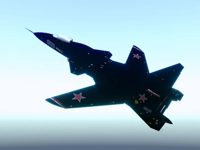 su-47 berkut 3D Model .c4d .max .obj .3ds .fbx .stl .blend