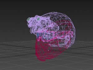 combat helmet with night vision goggles 3D Model