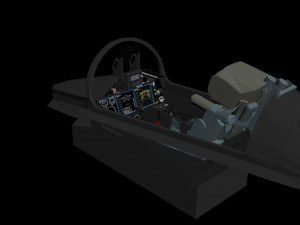 mig-29k cockpit Modèle 3D