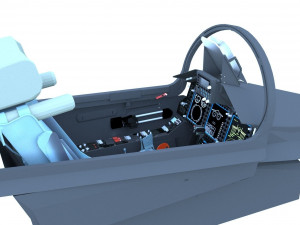 mig-29k cockpit Modèle 3D