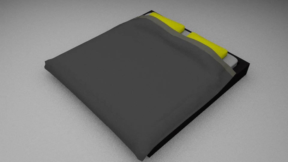 bed 3D Model .c4d .max .obj .3ds .fbx .stl .blend 