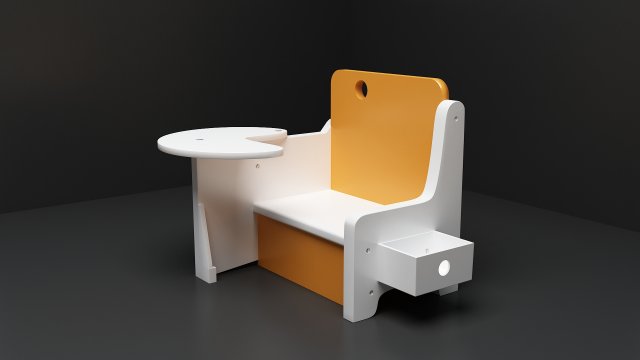kidschair Modèle 3D .c4d .max .obj .3ds .fbx .stl .blend 