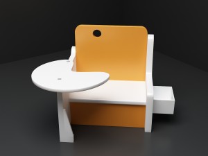kidschair Modèle 3D