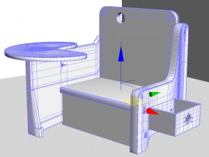 kidschair Modèle 3D