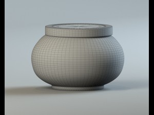jar for friable 3D 模型