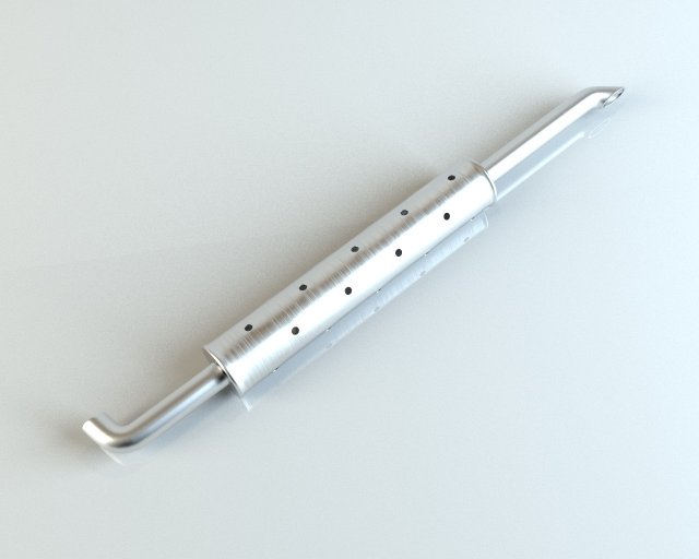 exhaust pipe 3D Model .c4d .max .obj .3ds .fbx .stl .blend 