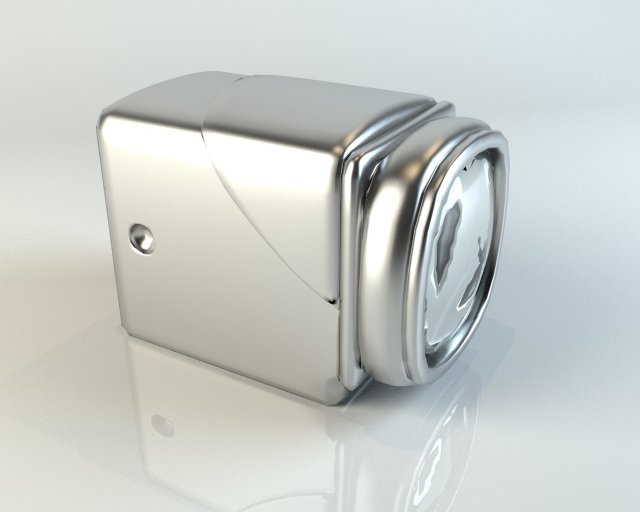 robot head 3 3D Модель .c4d .max .obj .3ds .fbx .stl .blend 