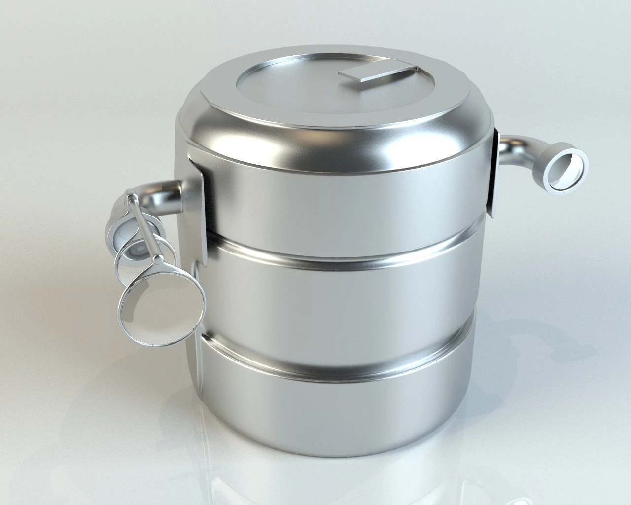 robot head 4 3D Model .c4d .max .obj .3ds .fbx .stl .blend 