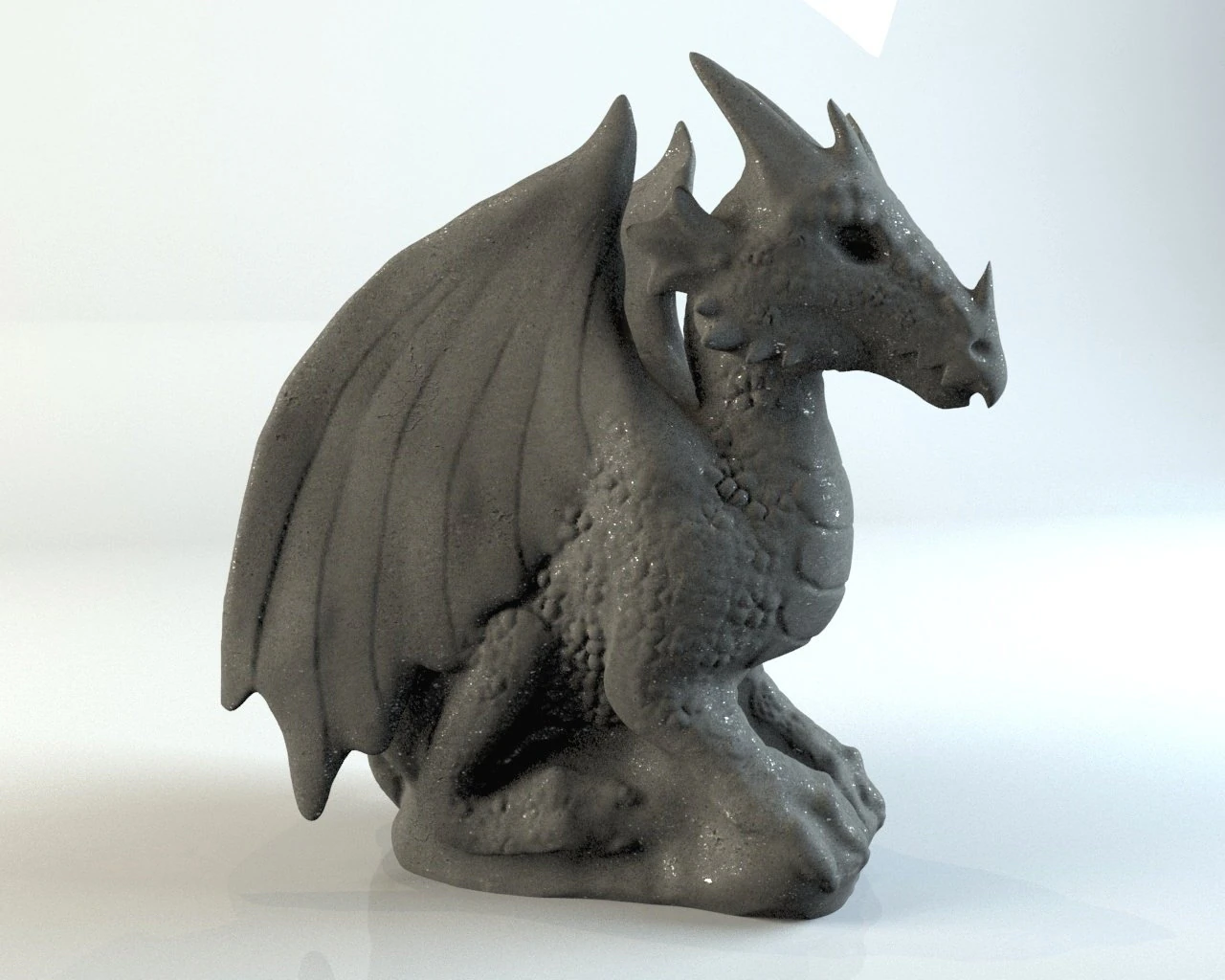 gargoyle dragon 3D Model .c4d .max .obj .3ds .fbx .stl .blend