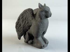 gargoyle cat Model 3D