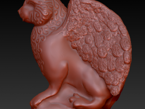 gargoyle cat Model 3D