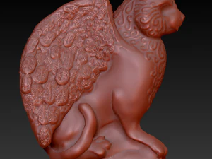 gargoyle cat 3D Model