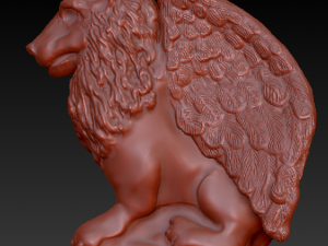 gargoyle lion 3D 模型