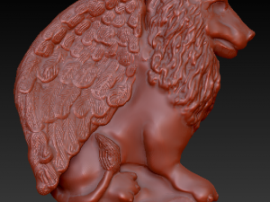 gargoyle lion 3D 模型