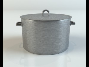 aluminum pan 3D-Modell