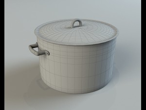 aluminum pan 3D-Modell