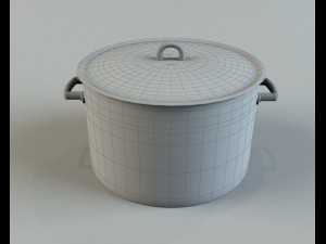 aluminum pan 3D-Modell