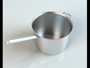 pan with handle 3D मॉडल