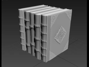 old books 3D Model