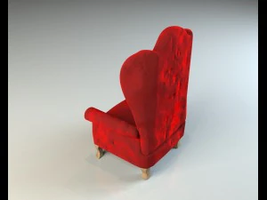 old soft armchair 3D Model
