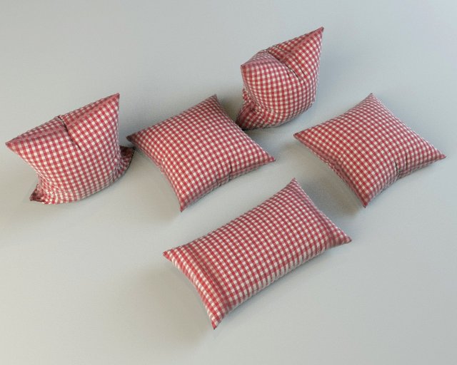 pillows 3D Модель .c4d .max .obj .3ds .fbx .stl .blend