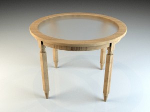 wooden table 3D Model