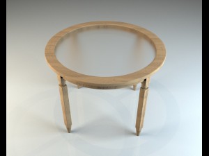 wooden table 3D मॉडल