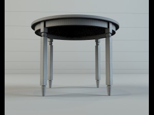 wooden table 3D मॉडल