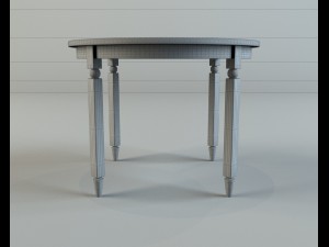 wooden table 3D मॉडल