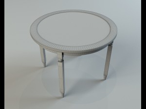wooden table 3D मॉडल