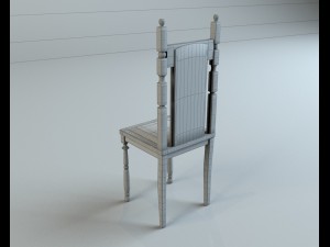 wooden chair 3D Model