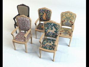 chair set 3D Модель