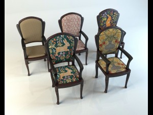 chair set 2 Modelo 3D