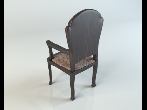 chair set 2 3D 모델